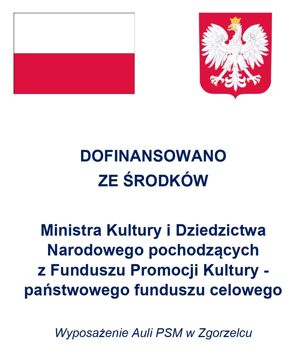 Plakat informujący o dofinansowaniu projektu