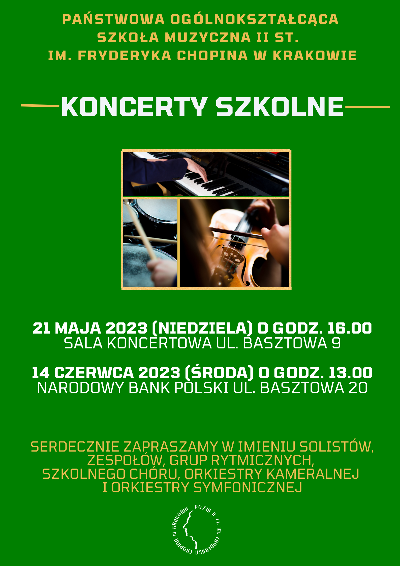 Końcoworoczne koncerty szkolne