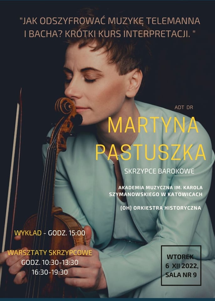 Plakat warsztatów skrzypcowych