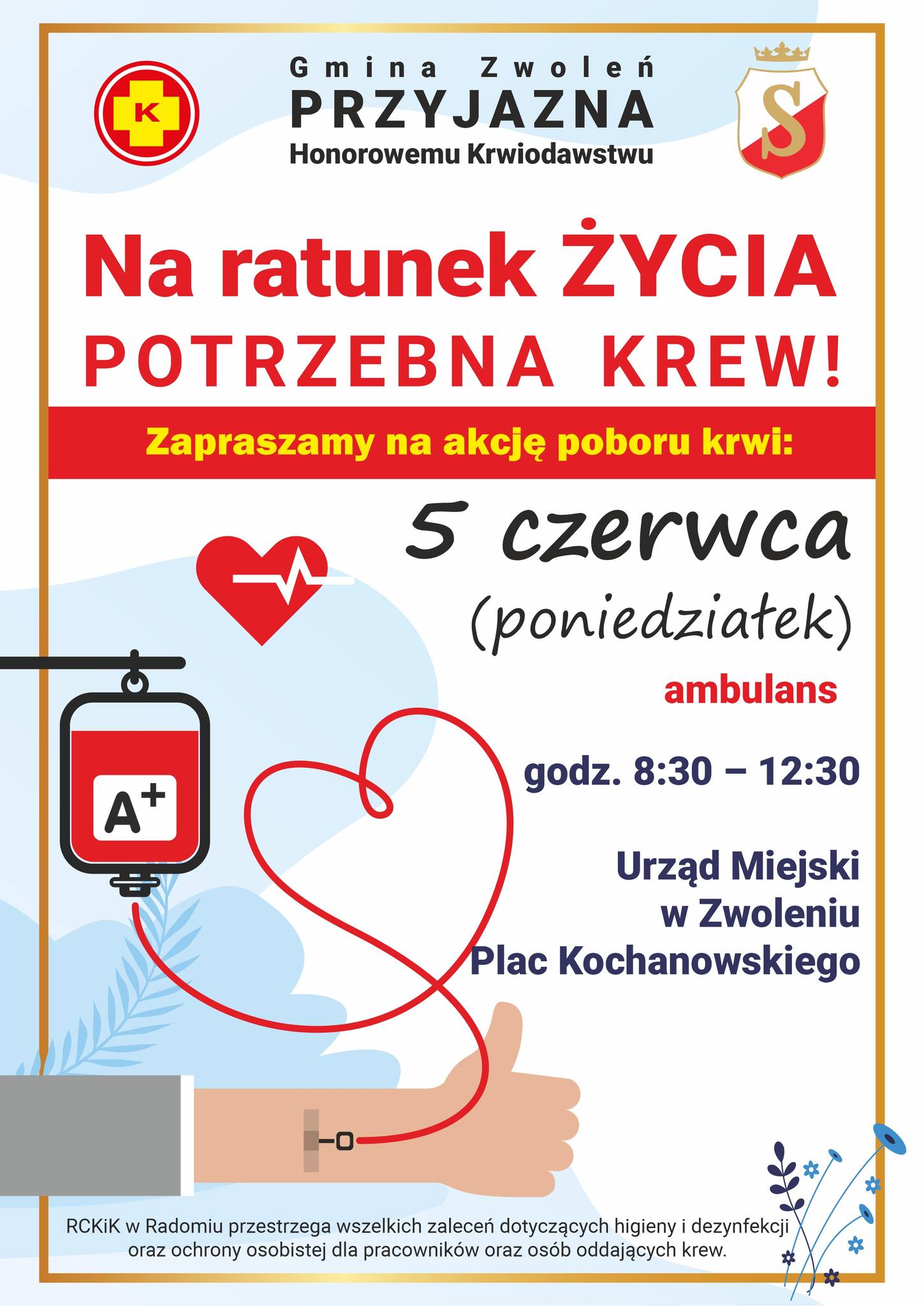 Banner - apel o oddanie krwi