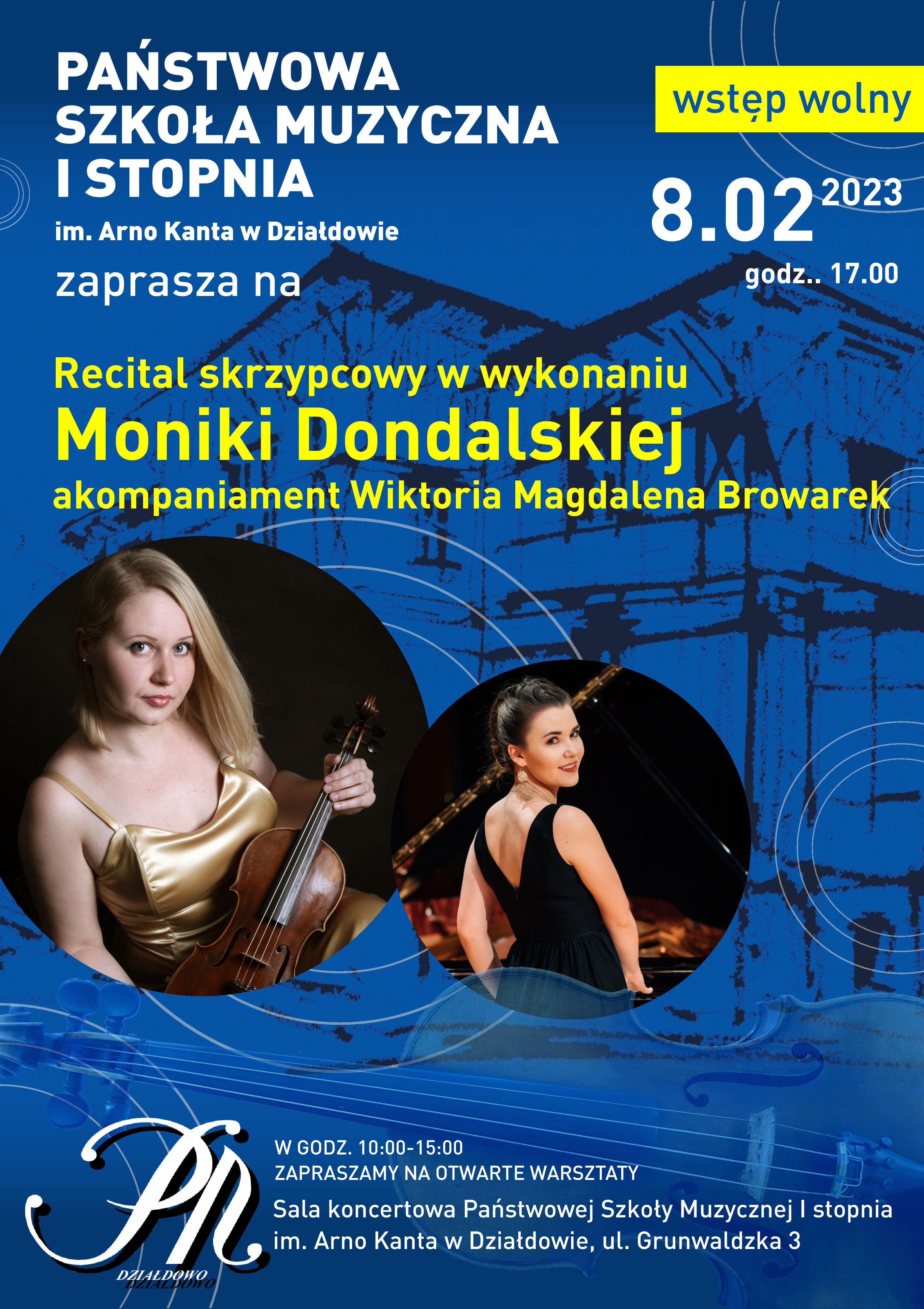 Plakat Recitalu skrzypcowego.