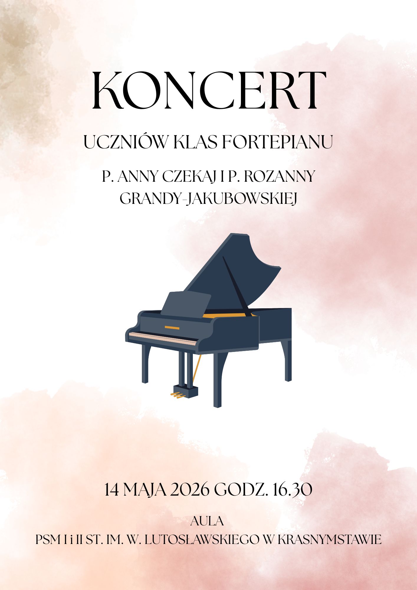 Koncert klasy fortepianu