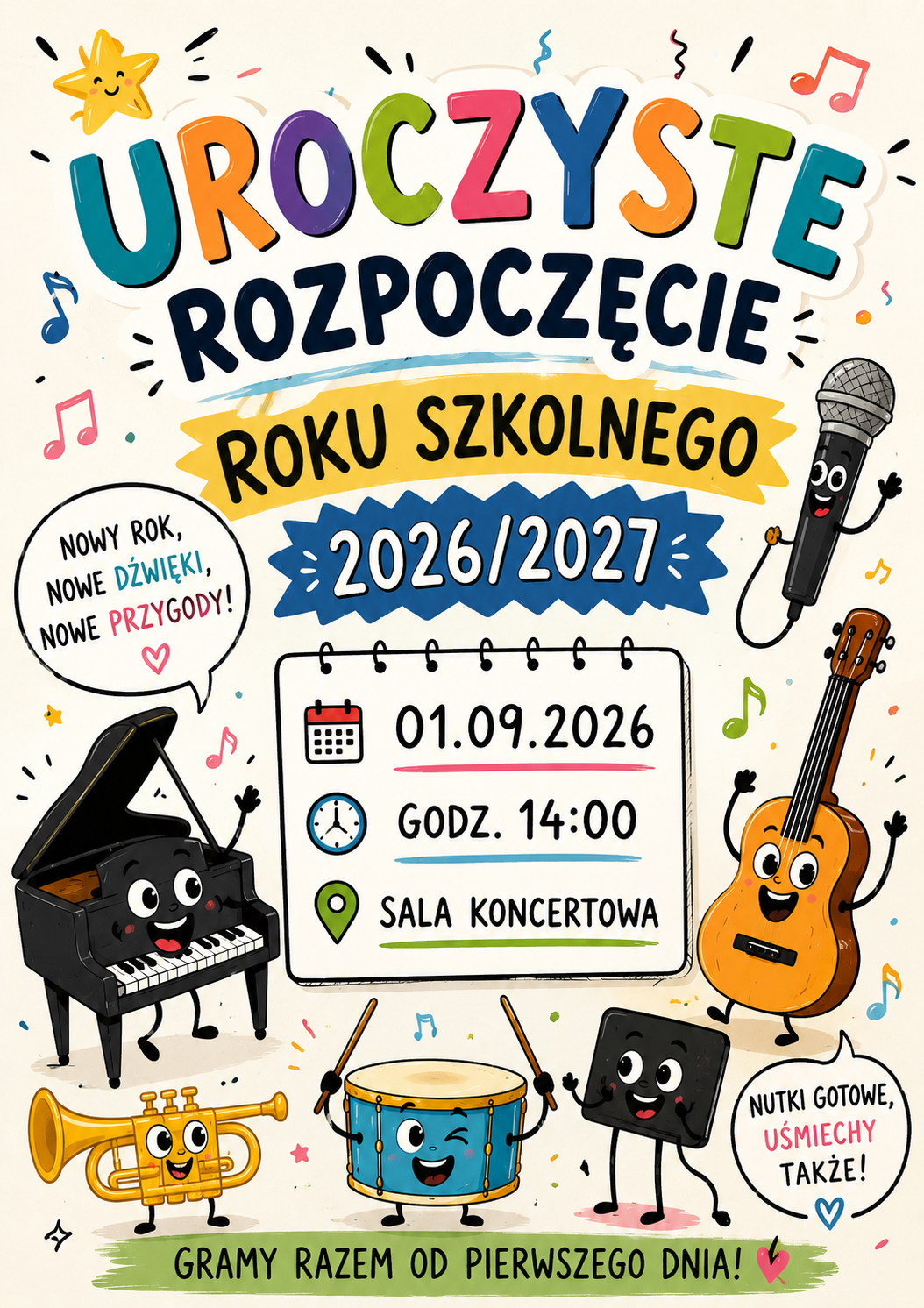 Plakat rozpoczęcie roku szkolnego