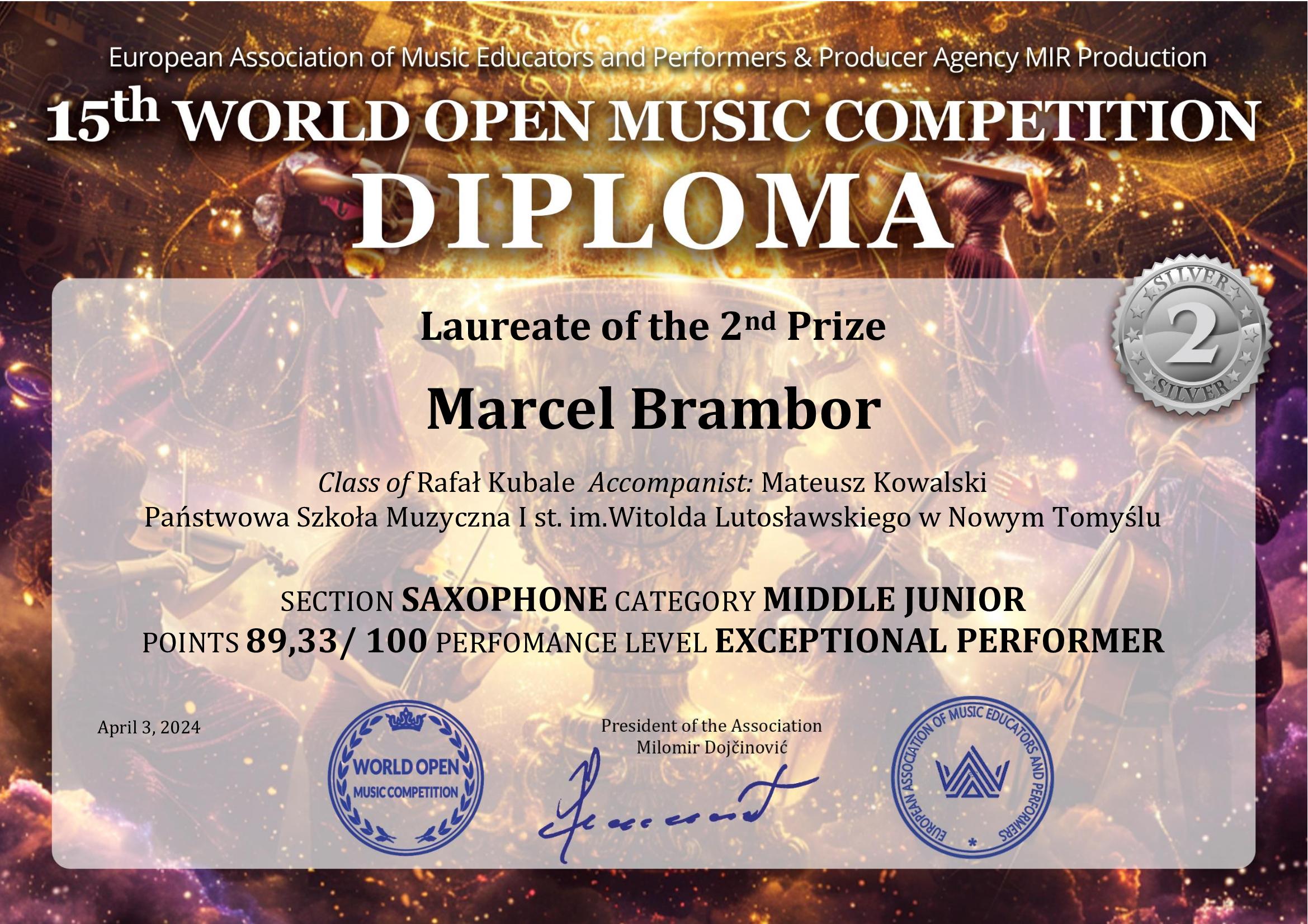 Dyplom - Marcel Brambor