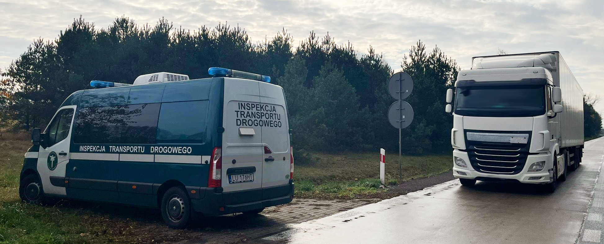 Ciężarówka zatrzymana przez inspektorów lubelskiej ITD
