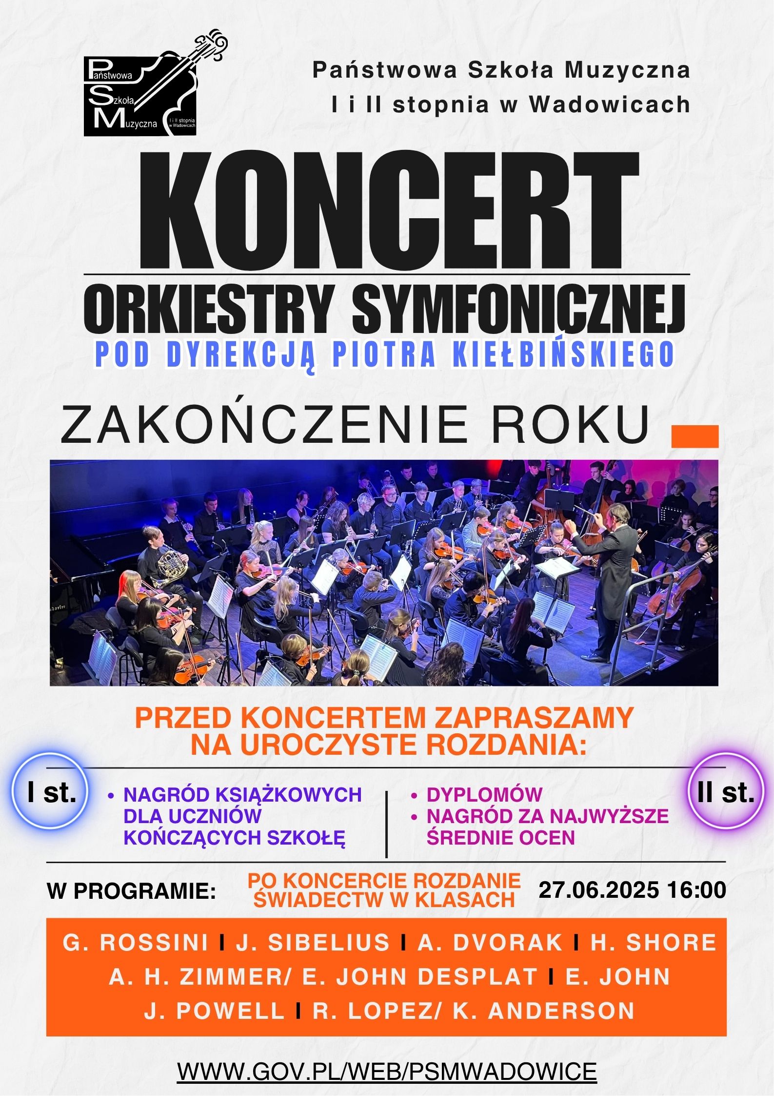 Koncert z okazji zakończenia roku szkolnego 2024/2025