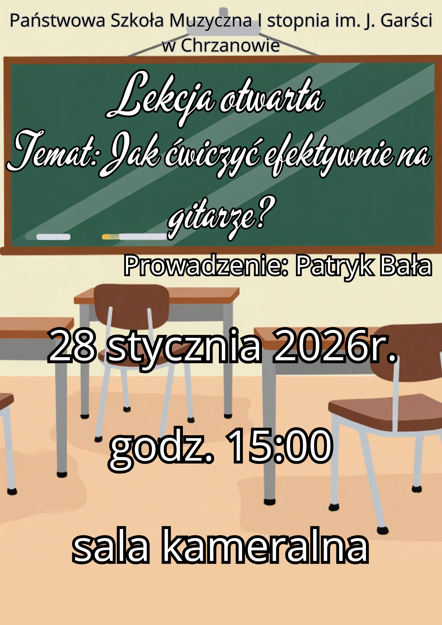 Afisz lekcja otwarta