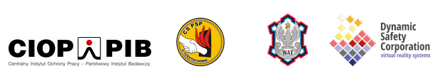 Członkowie Konsorcjum - CIOP - PIB, CS PSP, WAT, DYNAMIC SAFETY CORP.