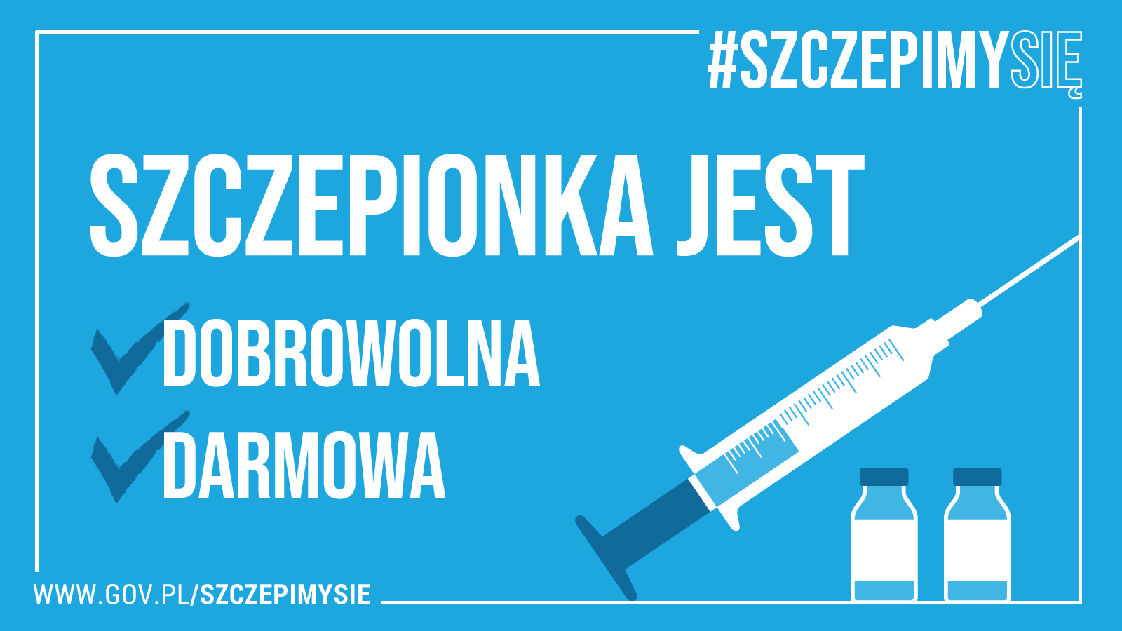 Zdjęcie przedstawiające akcję #SZCZEPIMYSIĘ
