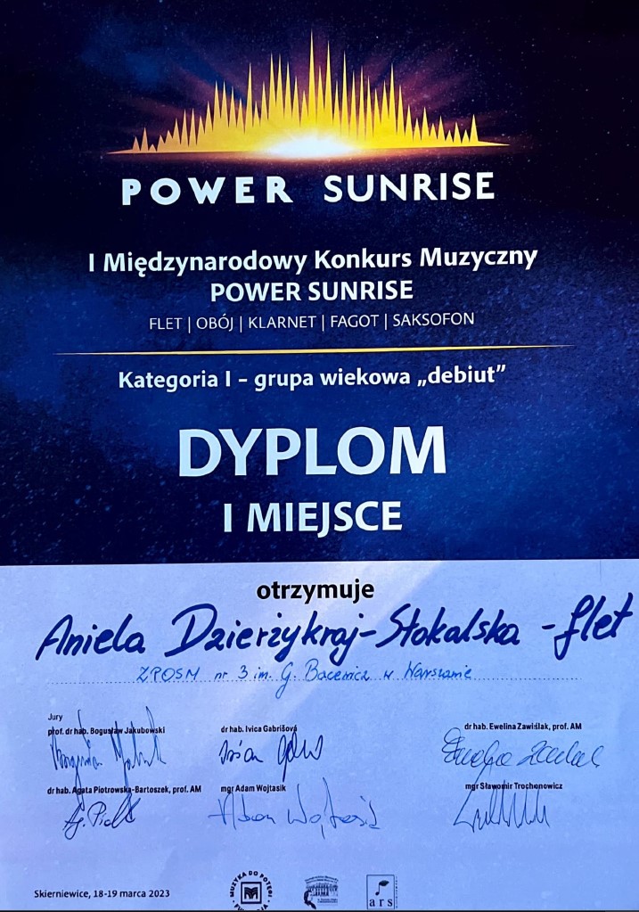 Aniela Dzierźykraj - Stokalska I miejsce