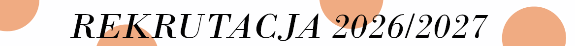 Na białym tle napis czarnym fontem Rekrutacja 2026/2027