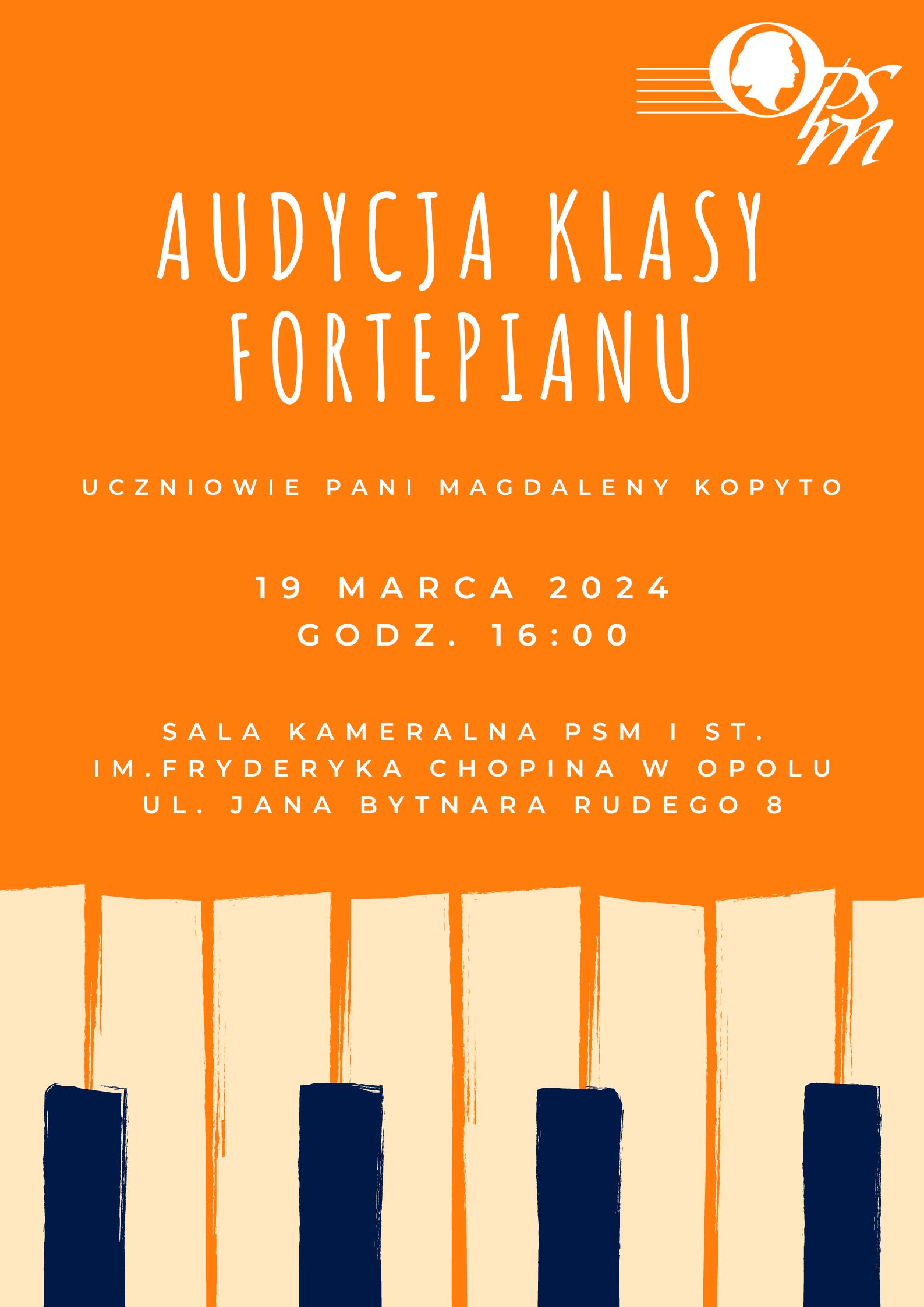 Audycja klasy fortepianu 19.03.2024