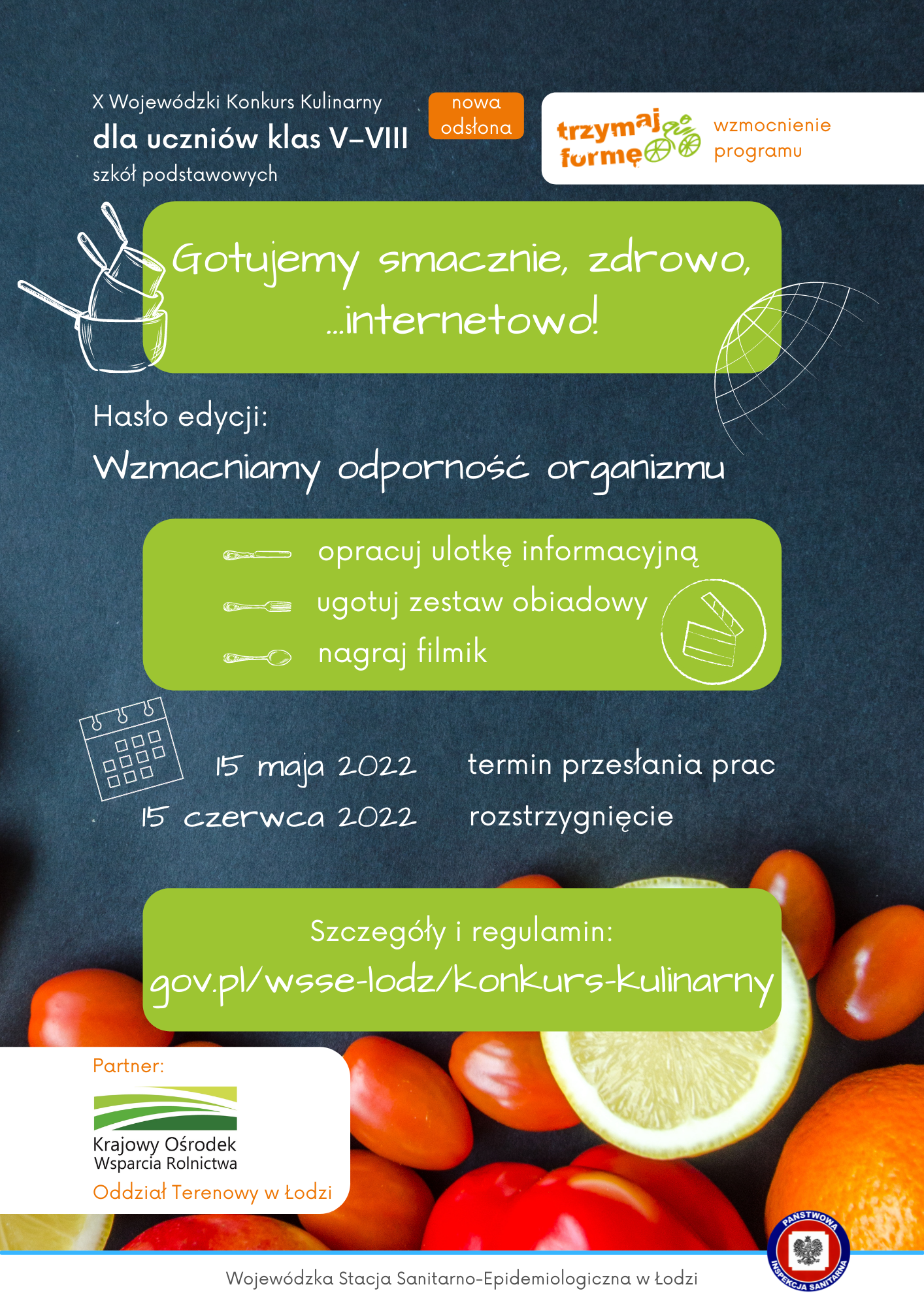 X Wojewódzki Konkurs Kulinarny „Gotujemy smacznie, zdrowo, internetowo”