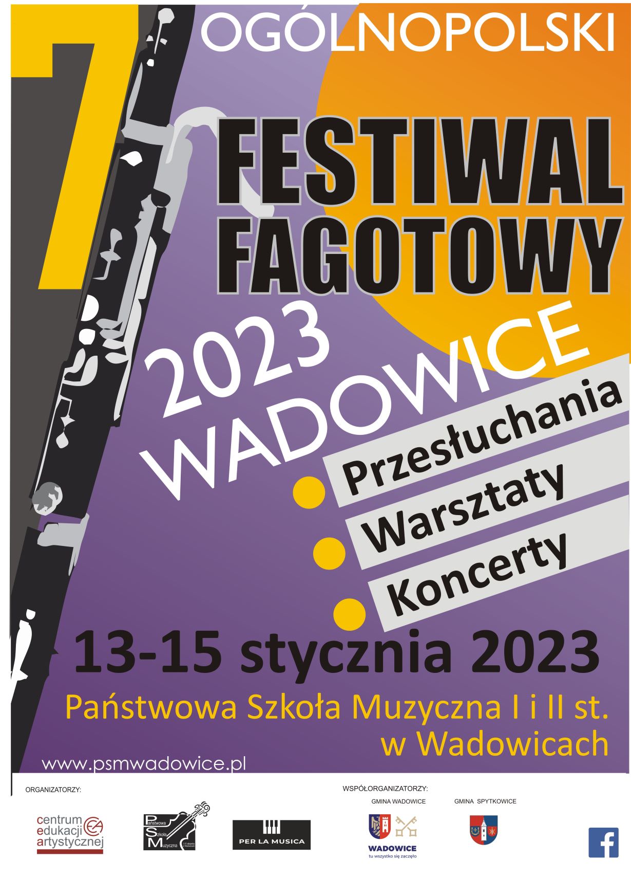 VII Ogólnopolski Festiwal Fagotowy - Wadowice 2023