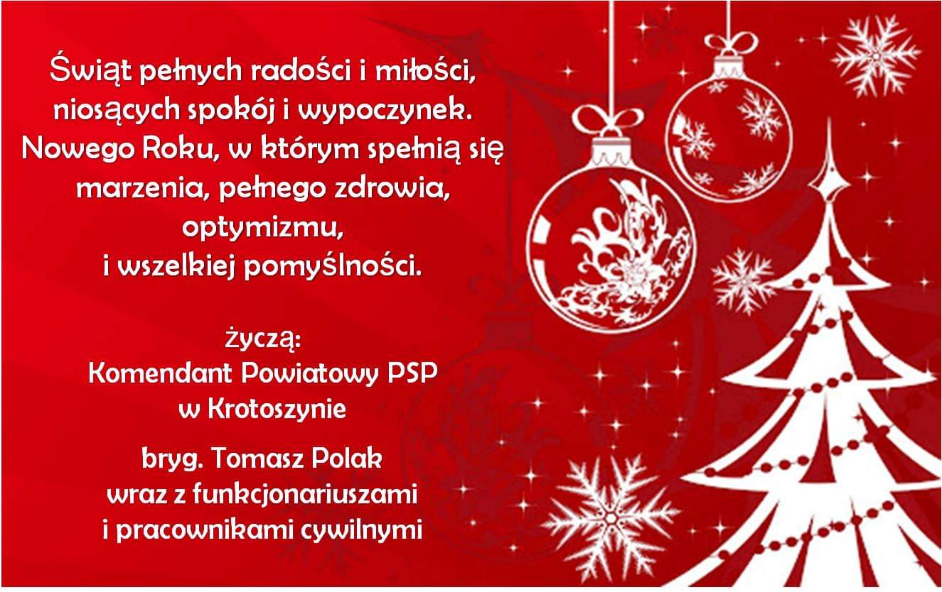 ŻYCZENIA ŚWIĄTECZNO - NOWOROCZNE