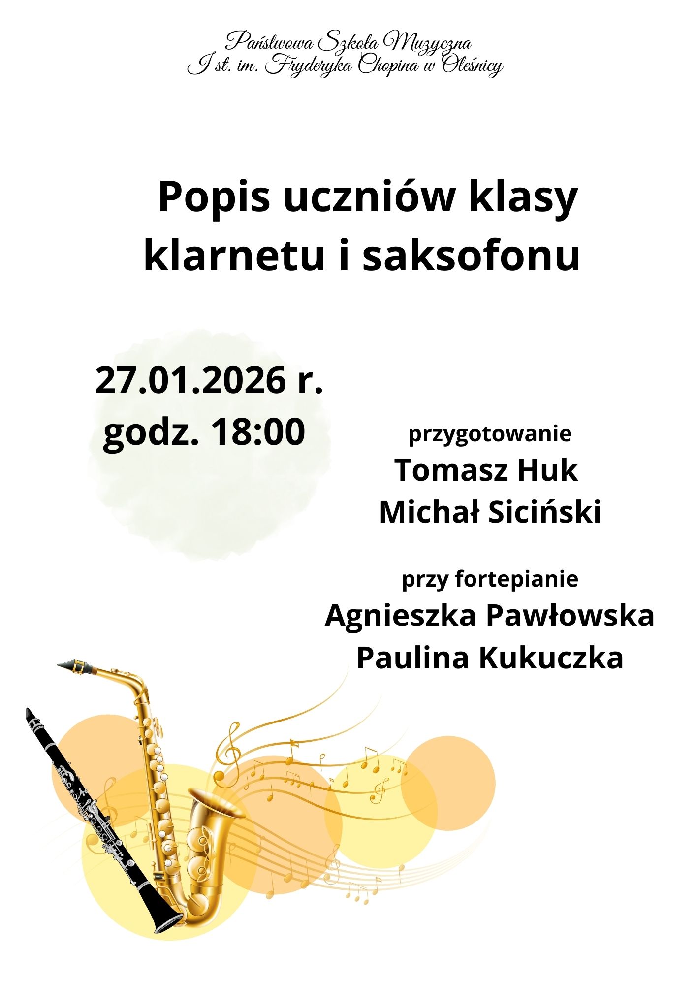 popis klarnet i sakosofon