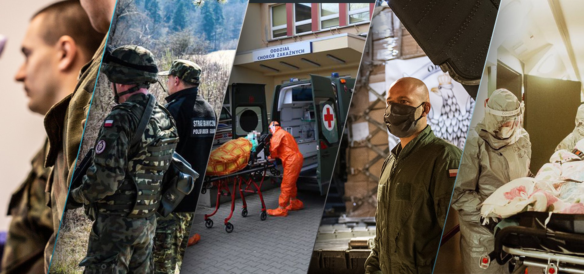 Evacuation of social welfare home by military personnel