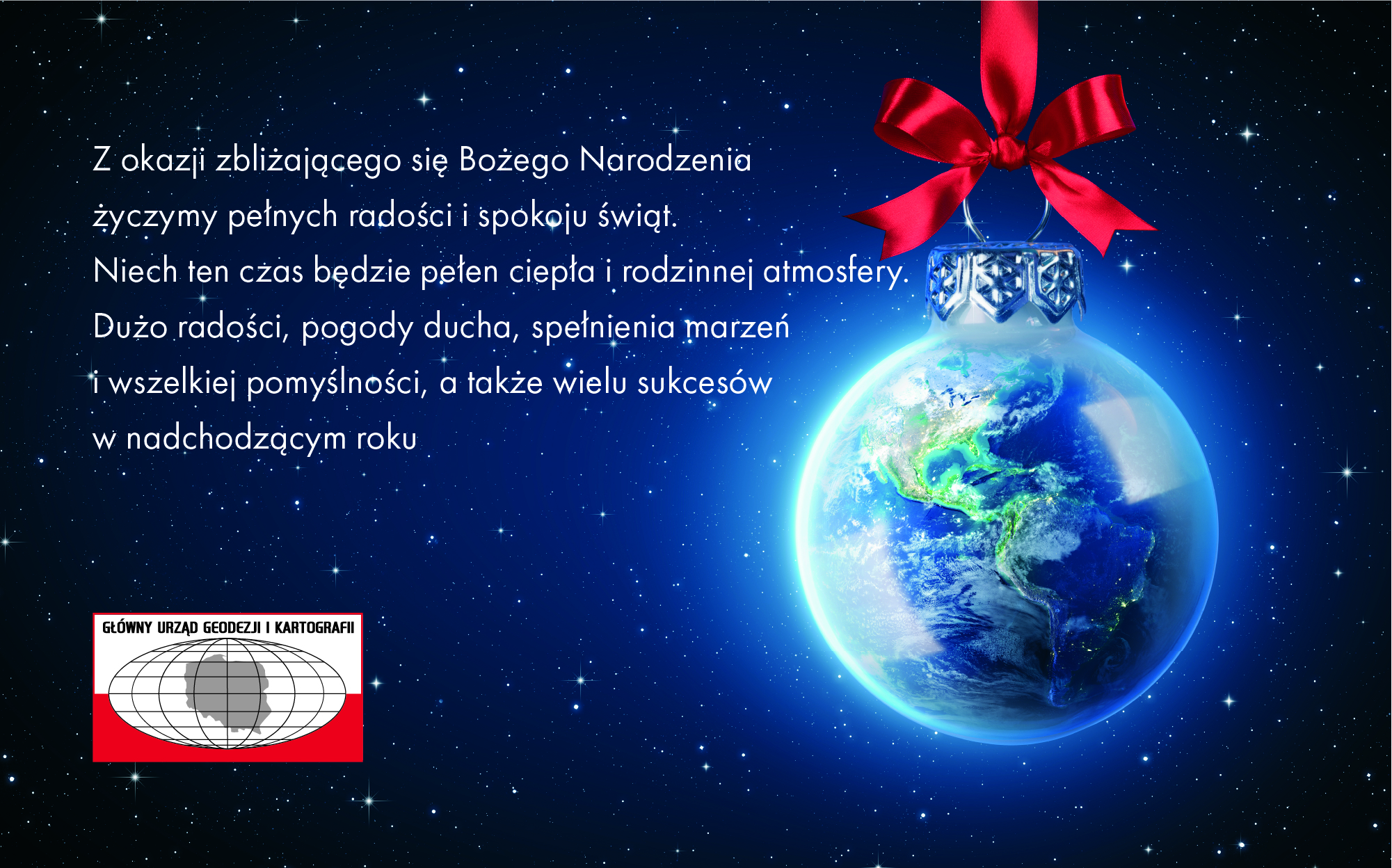 Kartka z życzeniami świątecznymi