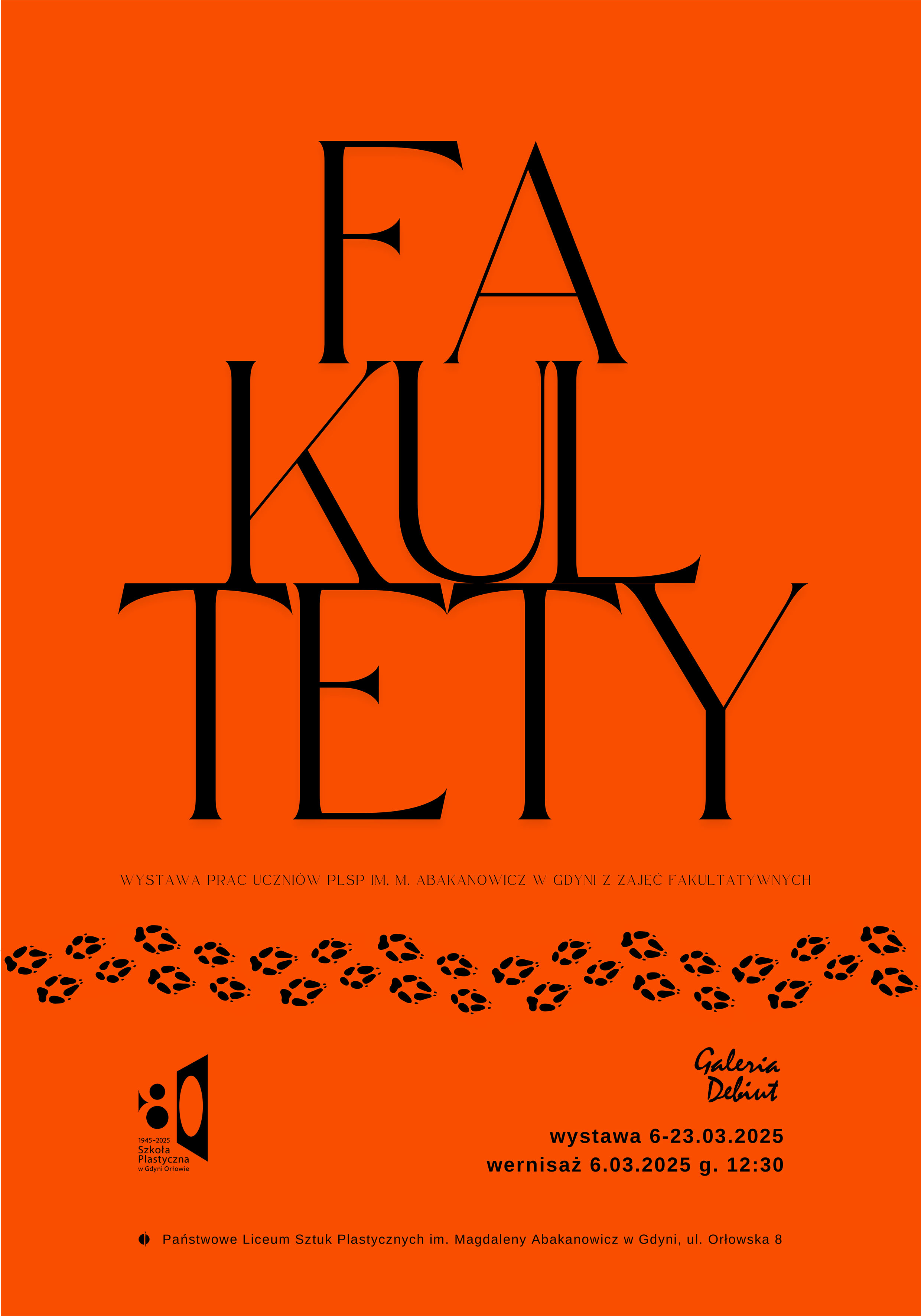 Plakat do wystawy Fakultety