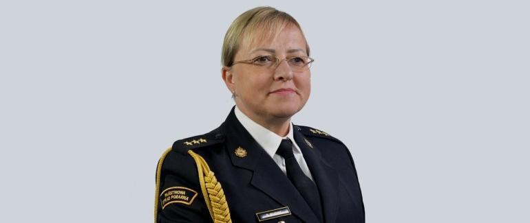 Zdjęcie przedstawia Funkcjonariusza Państwowej Straży Pożarnej