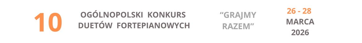 Podłużny baner w kolorze białym.Od lewej pomarańczowa cyfra 