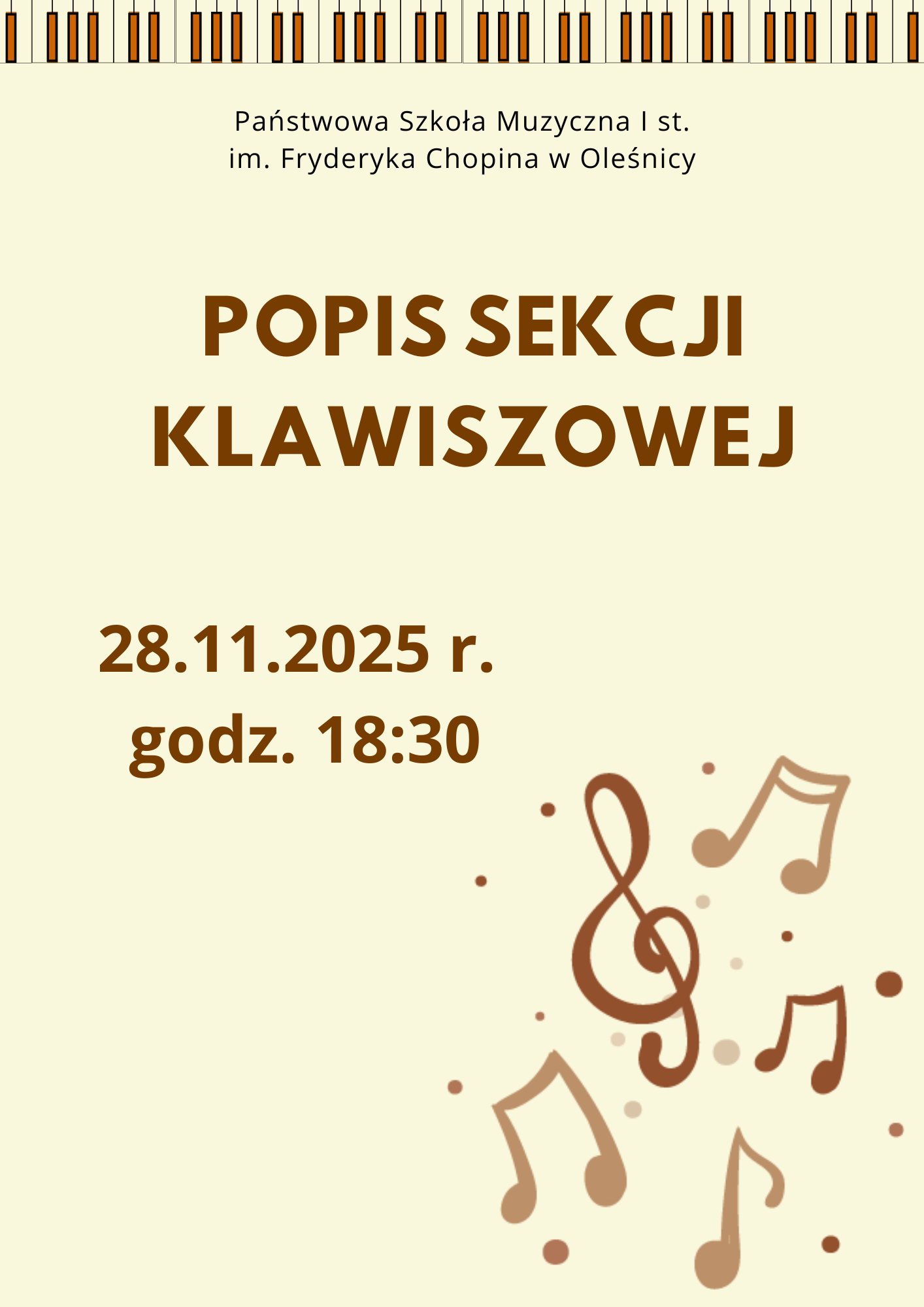 popis sekcji klawiszowej