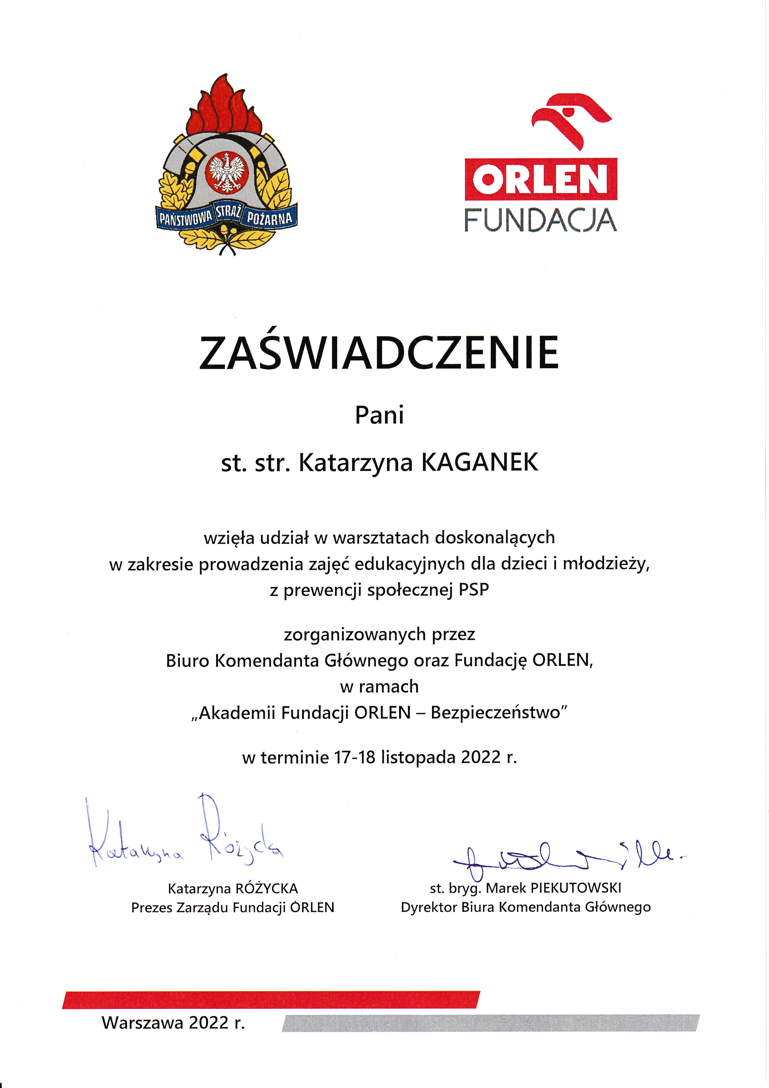 certyfikat