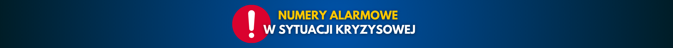 Numery alarmowe w sytuacji kryzysowej