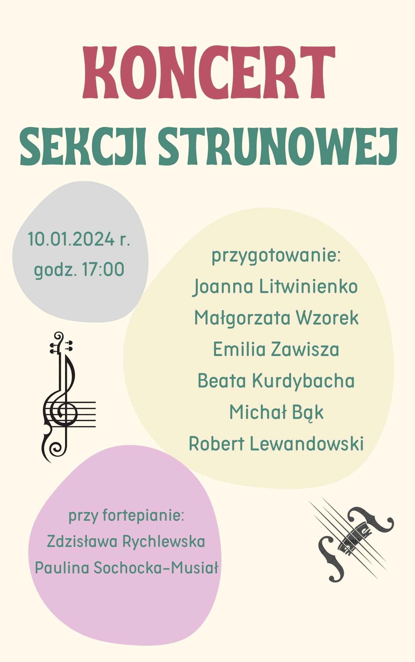 koncert sekcji strunowej