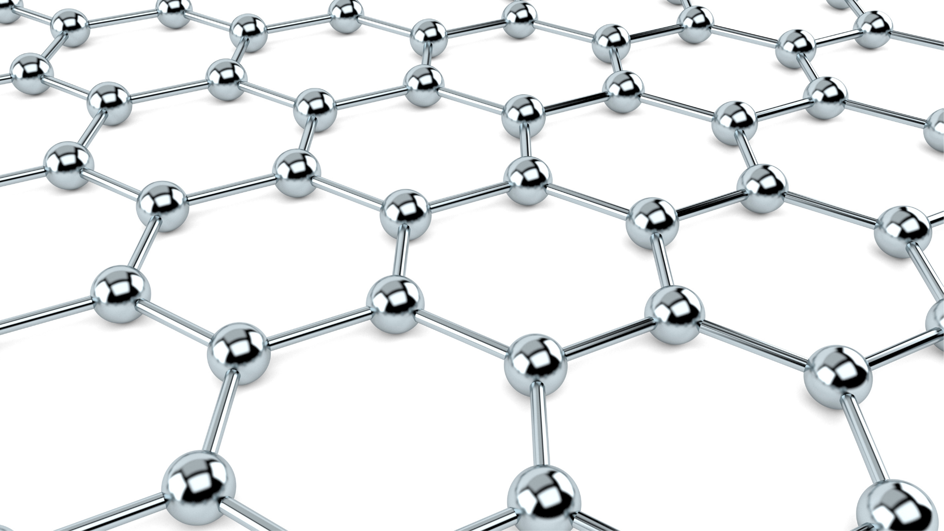 Zdjęcie przedstawia wizualizację budowy grafenu.