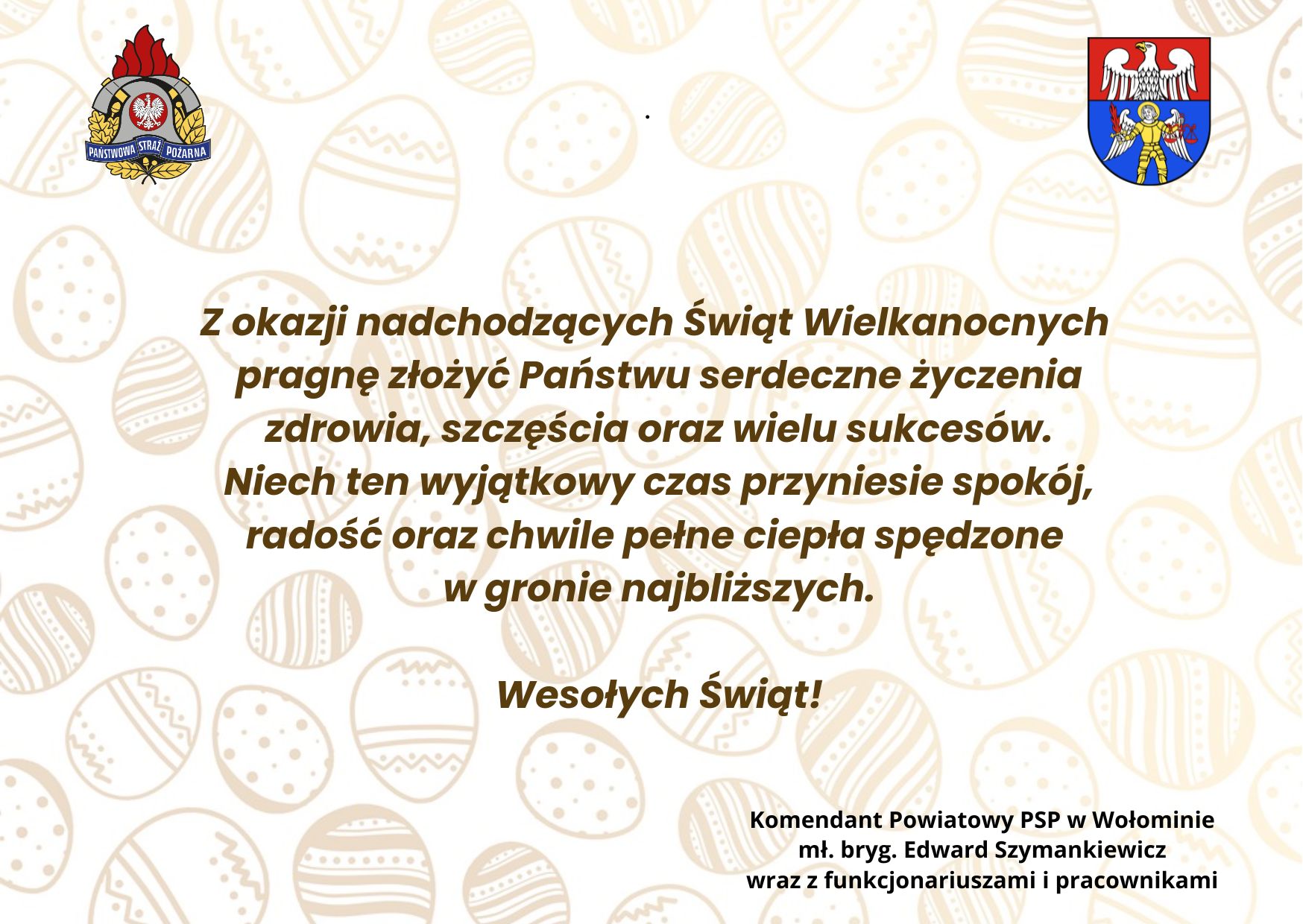 Wesołych Świąt Wielkanocnych