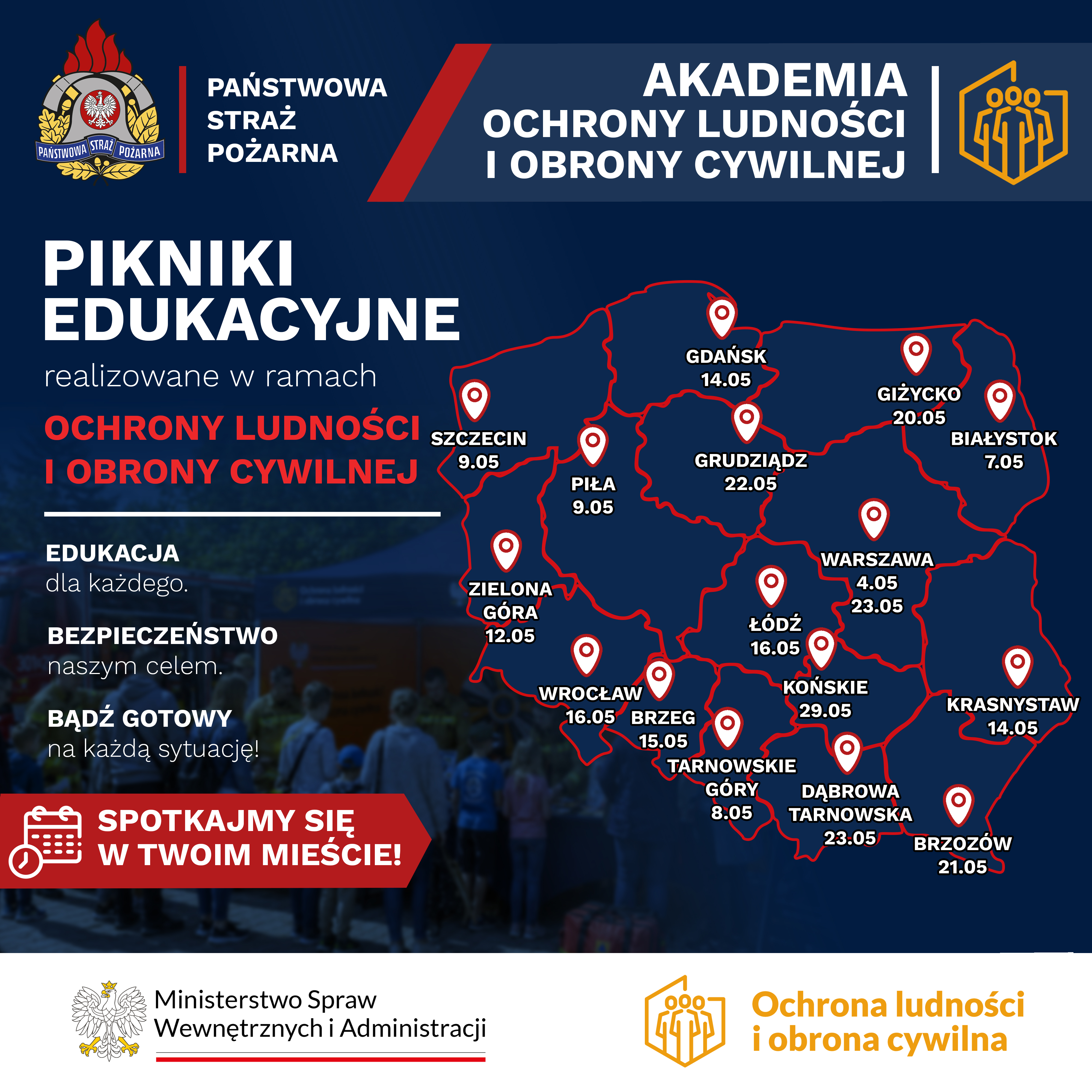 Pikniki edukacyjne realizowane w ramach Akademii Ochrony Ludności i Obrony Cywilnej