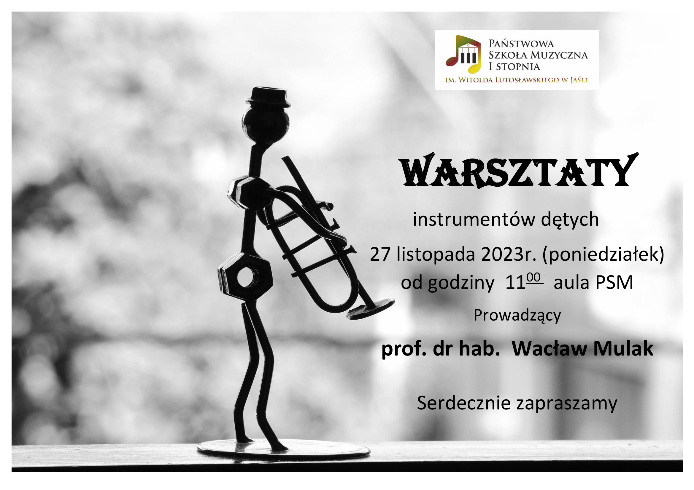 Warsztaty instrumentów dętych 27 listopada 2023r. 
