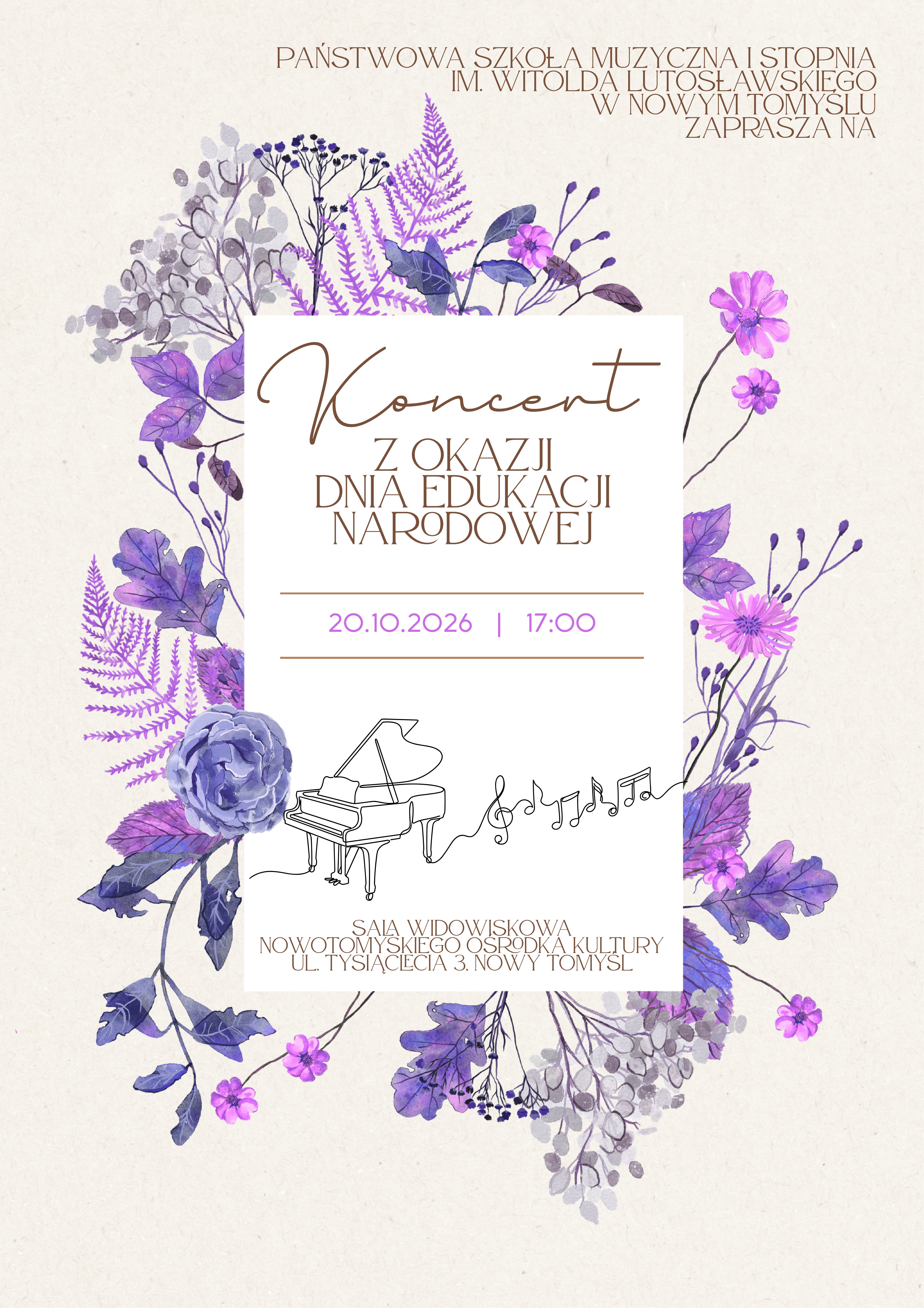 Plakat - Koncert z okazji DEN