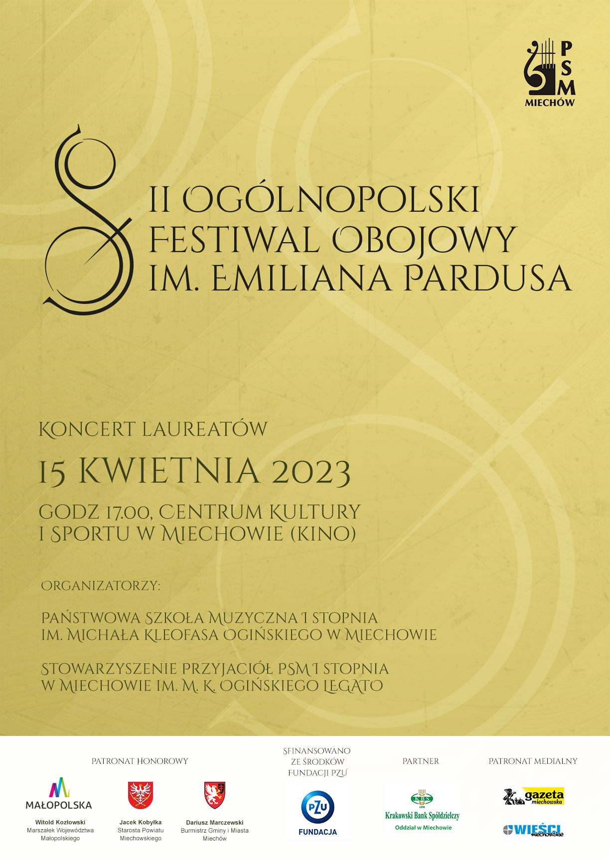 II edycja Ogólnopolskiego Festiwalu Obojowego im. Emiliana Pardusa