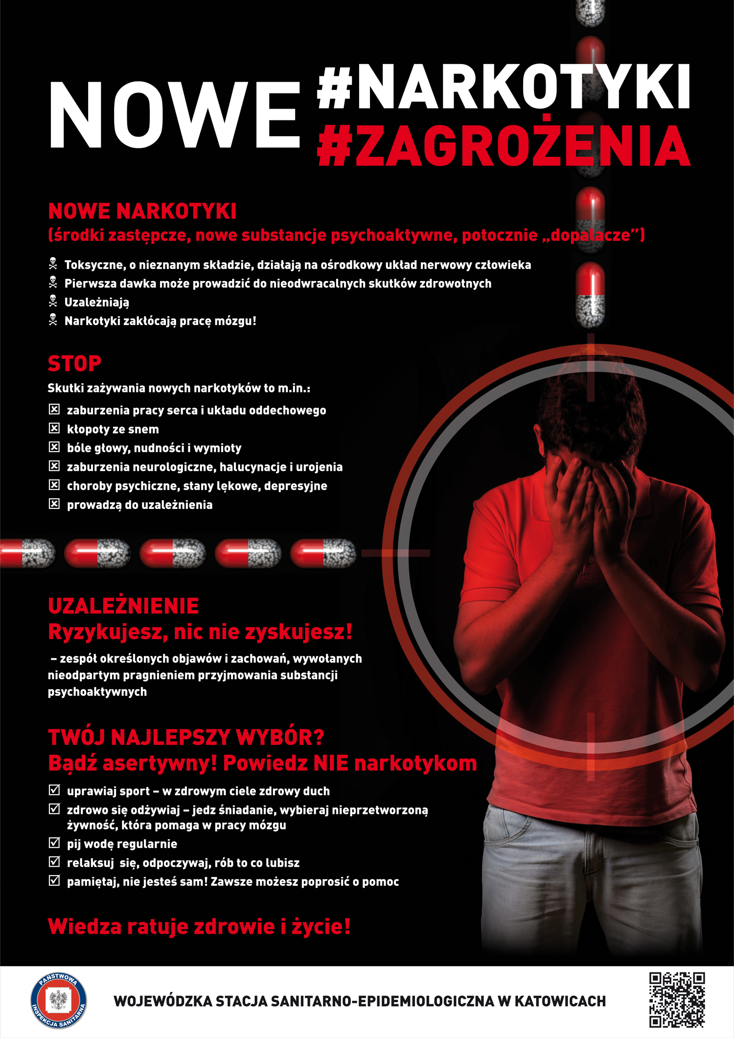 Plakat Nowe narkotyki Nowe zagrożenia