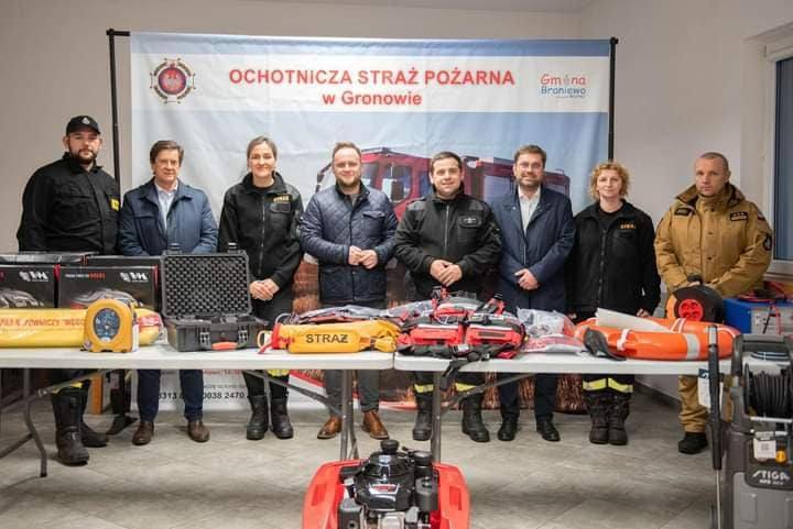 LIPOWINA - Nowoczesna pralnica w remizie Ochotniczej Straży Pożarnej