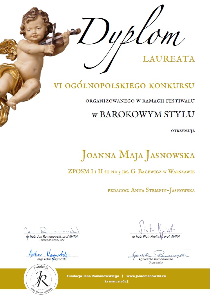 Maja Jansowska Laureat