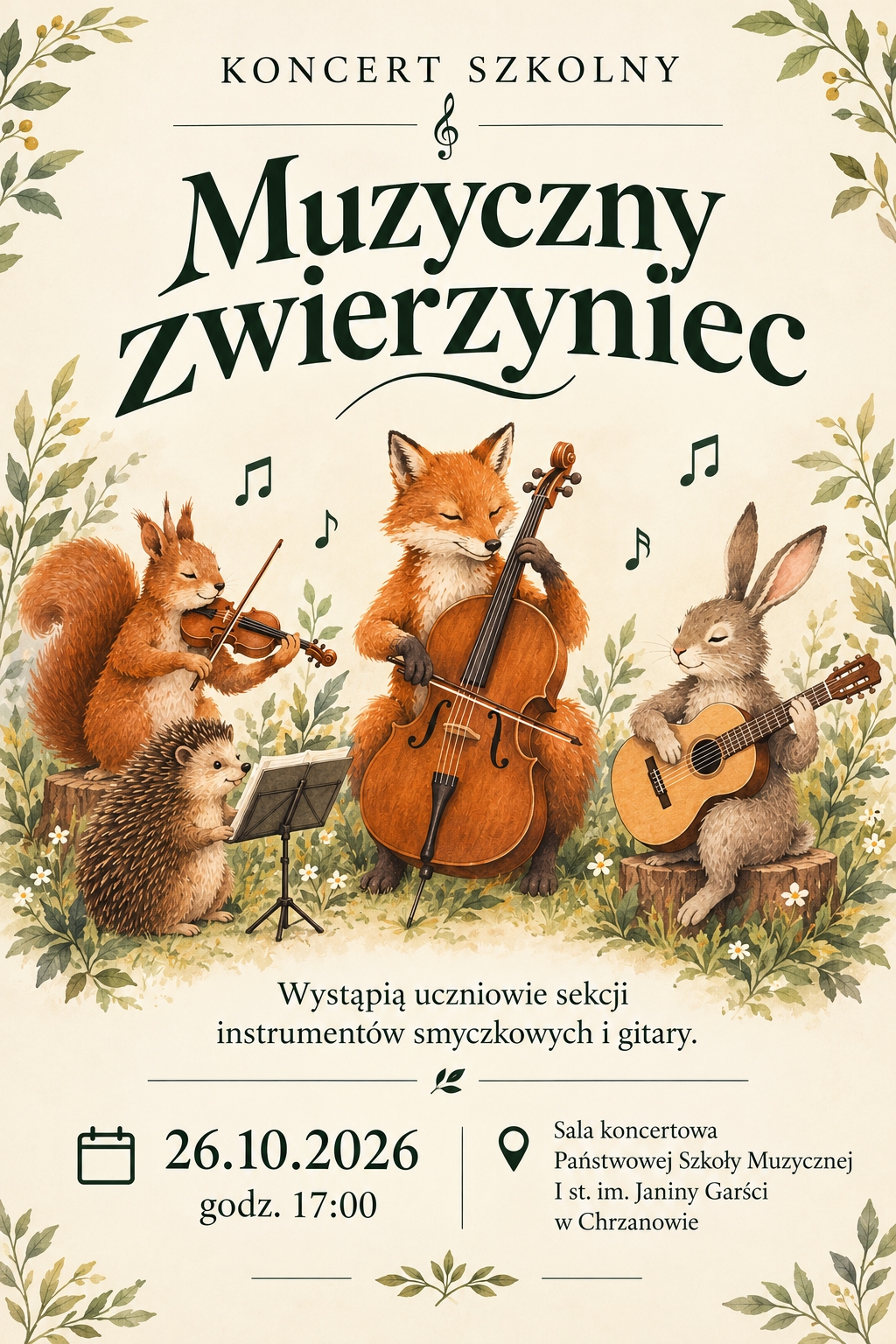 Afisz na koncert