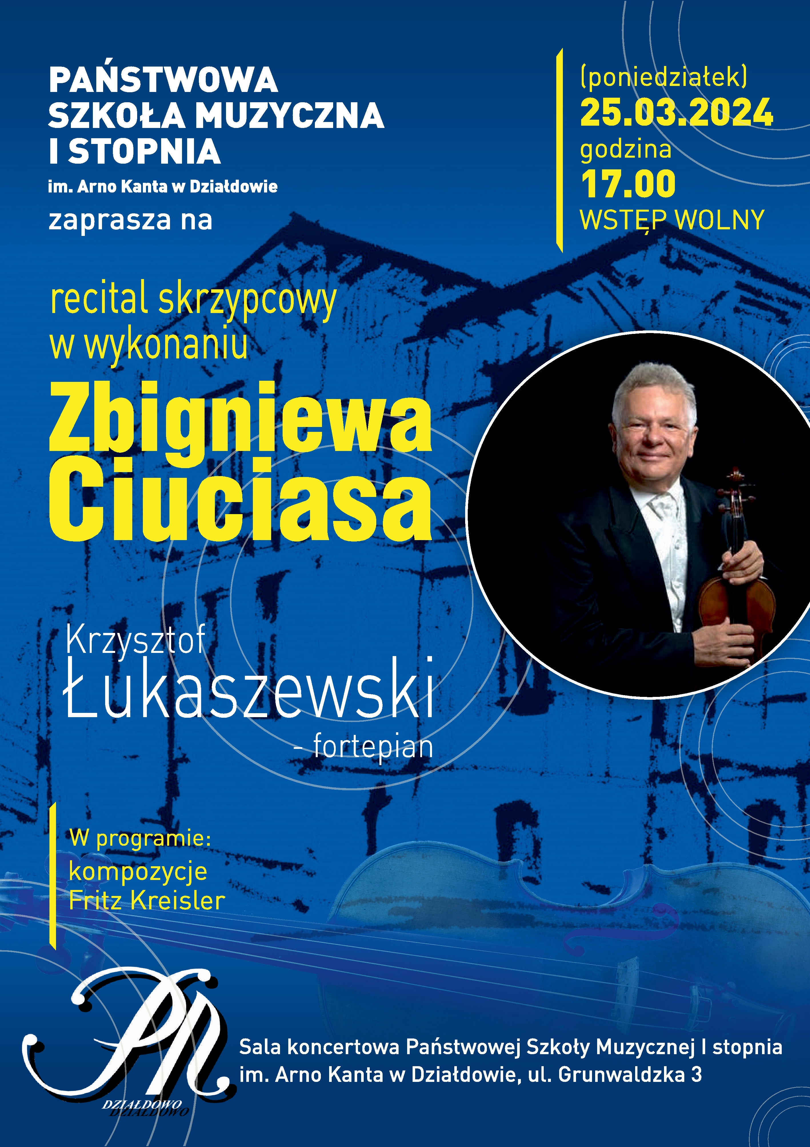 Plakat promujący koncert 25 marca 2024 roku