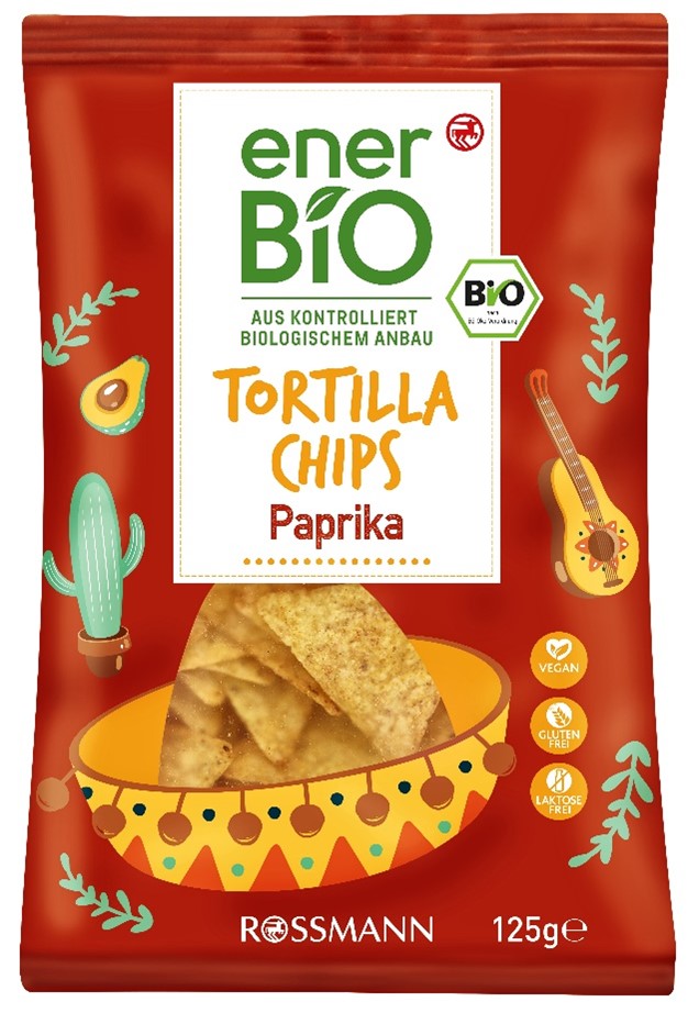 Ener bio Tortilla chips paprika - opakowanie