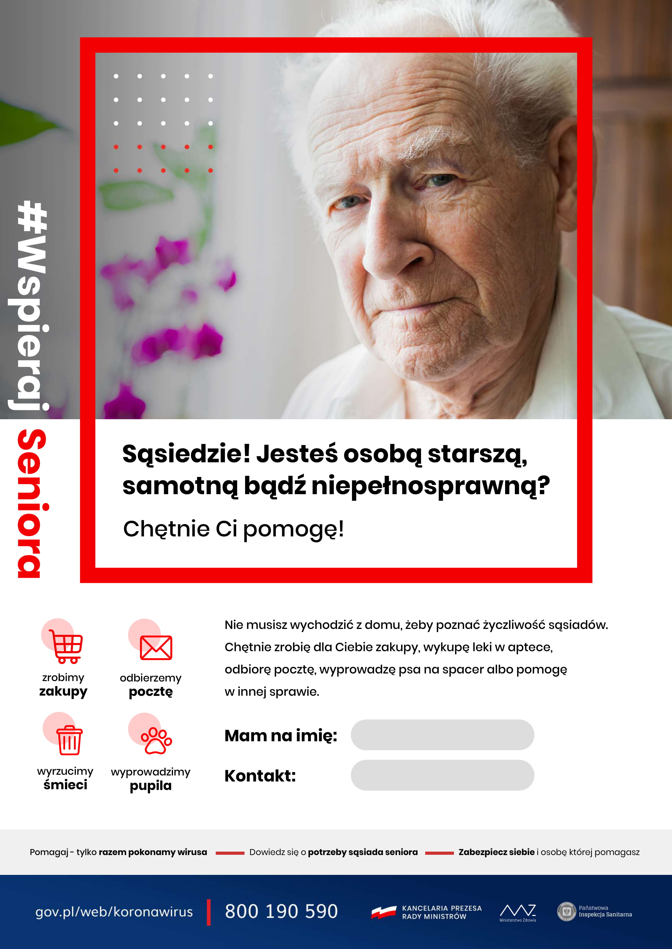 Plakat #WspierajSeniora