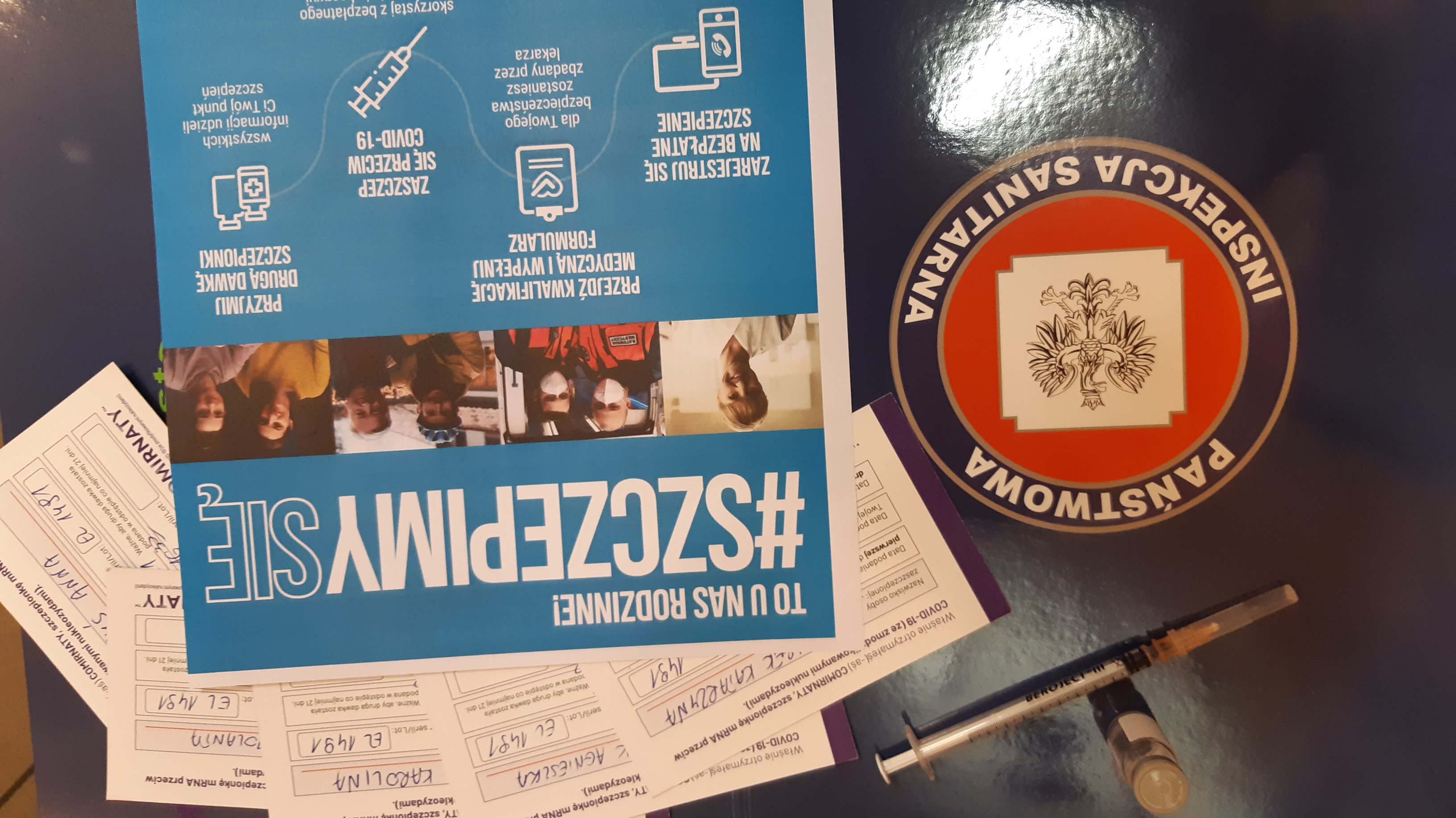 Akcja #SZCZEPIMYSIĘ w Powiatowej Stacji Sanitarno-Epidemiologicznej w Bytomiu.