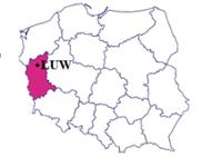 Schemat mapy Polski. 