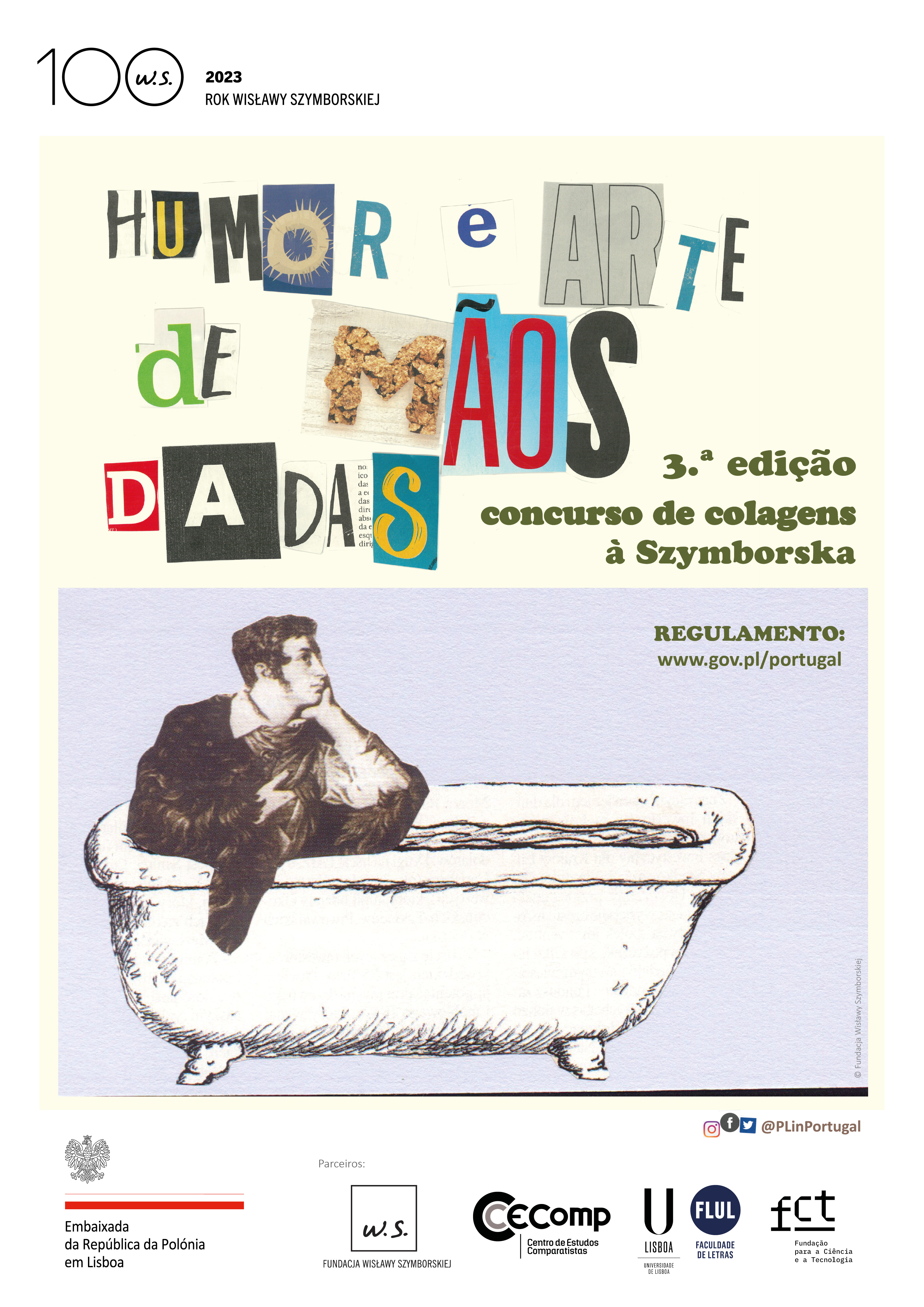 Cartaz concurso Szymborska 2023