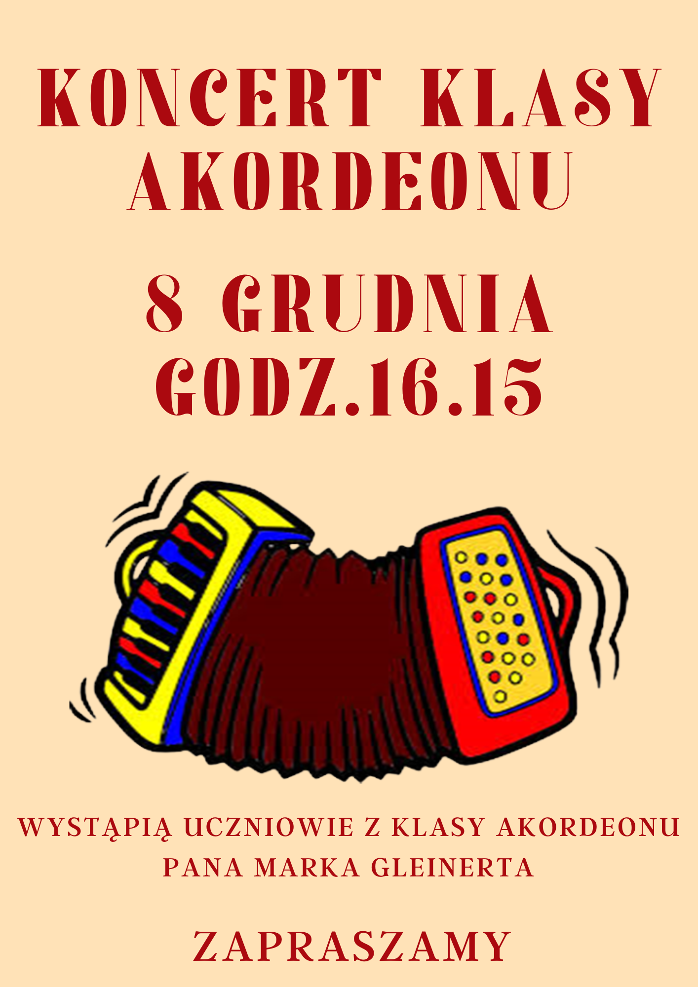 Koncert klasy akordeonu