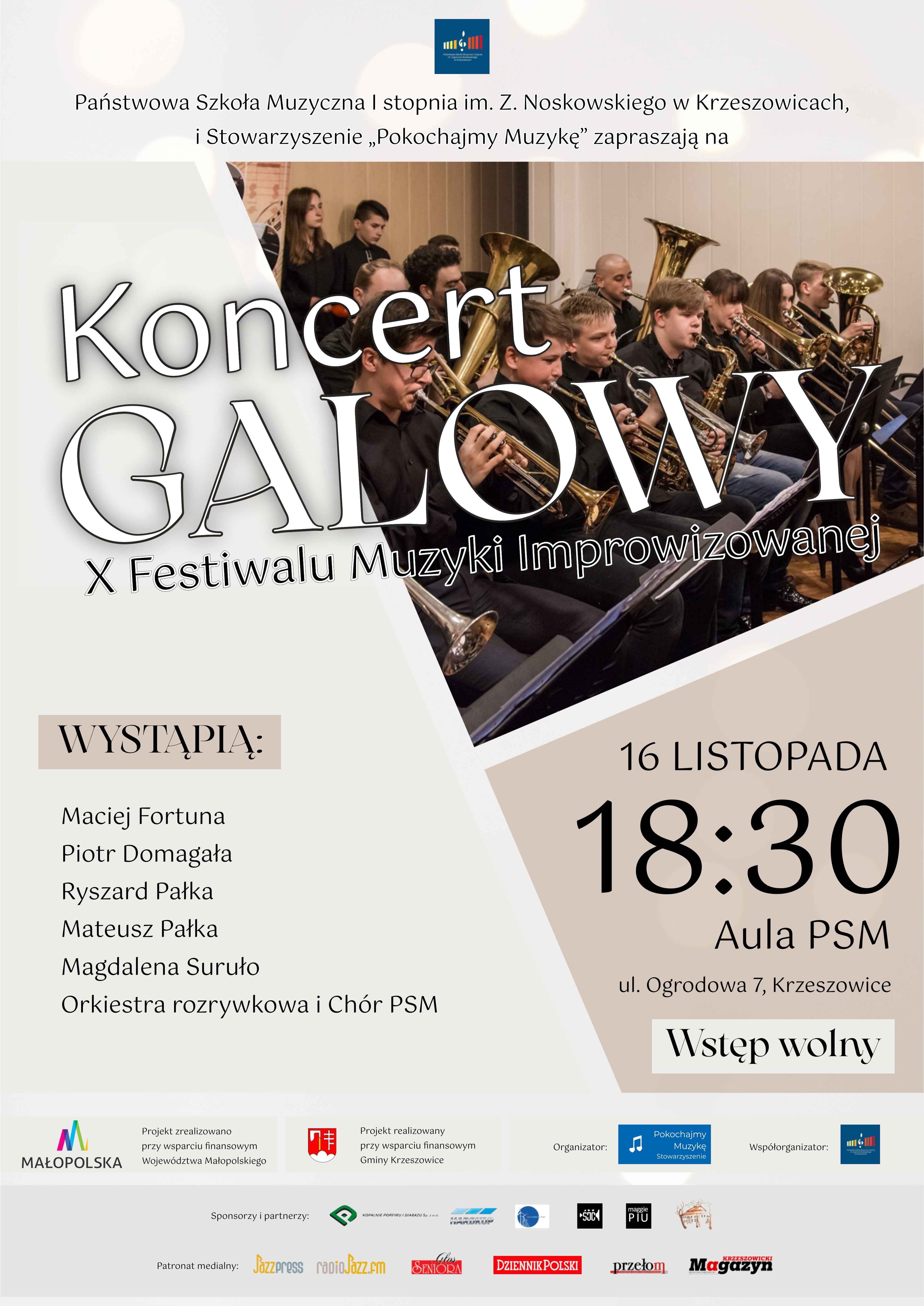 Plakat X Festiwal Muzyki Improwizowanej 2022 - Koncert Galowy