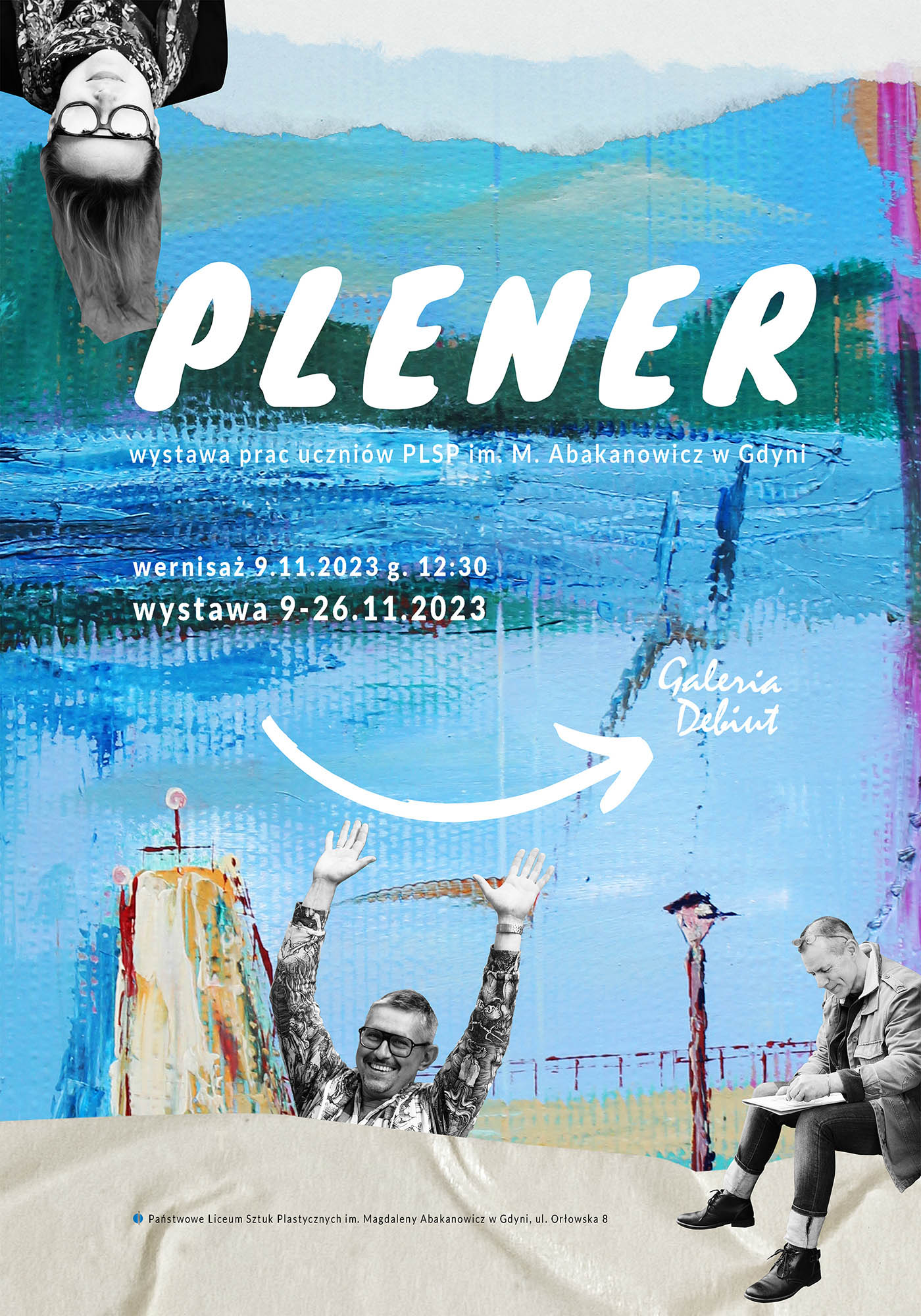 Plakat do poplenerowej wystawy prac uczniów