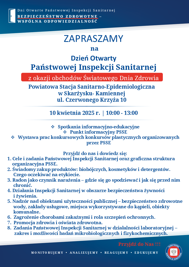 Dzien Otwarty Panstwowej Inspekcji Sanitarnej