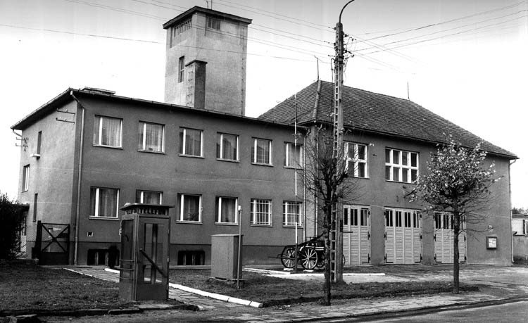 budynek KP PSP w Sępólnie krajeńskim- zdjęcie archiwalne
